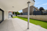 *Neubau* Luxus-EG-Wohnung zum Erstbezug! Barrierefrei! Aufzug, TG, Klima & Garten ZENTRAL in Lennep! - Terrasse und Garten