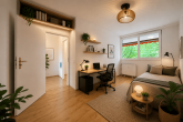 Elegante 3-4-Zimmer-Wohnung, zentral in Köln-Weiden mit 2 Balkonen und Tiefgaragenstellplatz - Büro / Gästetimmer - KI generiert