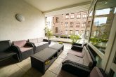 Friesenviertel: Helle Büro-/Praxisfläche mit großer Terrasse in begehrter Lage - Terrasse überdachter Bereich