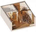 Erstbezug nach Kernsanierung: EG-Maisonette-Wohnung mit Dachterrasse und Stellplatz in Köln-Niehl - Grundriss Möblierungsbeispiel EG