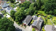 Filet-Grundstück am Park: Unverbaubares Grundstück im Grünen mit XL-Garten! - Luftaufnahme Grundstück