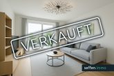 Frisch Renovierte 2-Zimmer-Wohnung mit Balkon in Köln-Weiden - KI generiertes Beispielbild Wohn- und Essbereich