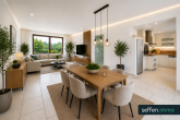 Großzügige 4-Zimmer-Maisonettewohnung mit Garten & Terrasse auf Erbpacht in Frechen - KI generiertes Beispielbild Wohnbereich