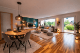 Familien-Haus! Wohnen auf 3 Ebenen mit 140 m², Garten und Garage in Frechen-Bachem - Wohnzimmer