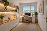 Moderne Penthousewohnung mit Dachterrasse, Tiefgarage und Effizienzklasse A+ in Leichlingen - KI-generiertes Beispielbild Büro