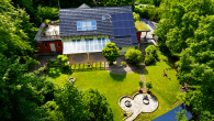 Architektonisches Unikat mit Waldgrundstück in Burscheid-Landscheid - Drohnenaufnahmen