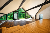 Architektonisches Unikat mit Waldgrundstück in Burscheid-Landscheid - Wohn- und Lebensbereich