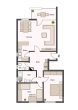 Moderne 3-Zimmer-Eigentumswohnung mit Balkon & Garage zentral in Leverkusen-Bürrig - Grundriss