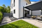 Ankommen und wohlfühlen: modernes Einfamilienhaus mit Kamin, Garten und Garage in Hürth-Kendenich - Garten / Terrasse