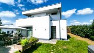 Energieeffizient, luxuriös & modern: Architektenhaus mit Domblick in Ruhiglage von Bergisch Gladbach - Außenansicht Garten